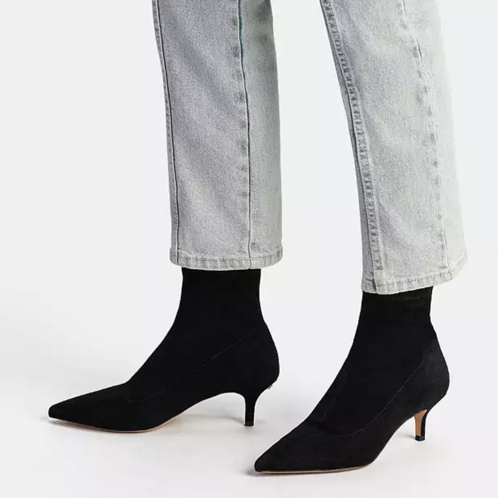 *NWT* COACH - Jade Black Suede Pointed Toe Boot (9)